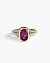 Pink Tourmaline Oval Ring